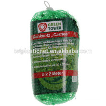UV protection green and white cucumber support net,cheap cucumbcer trellis netting